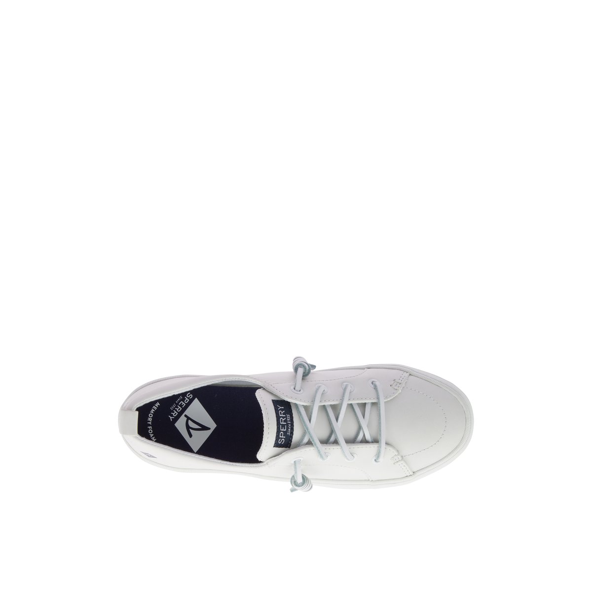 Sperry crest vibe white leather deals